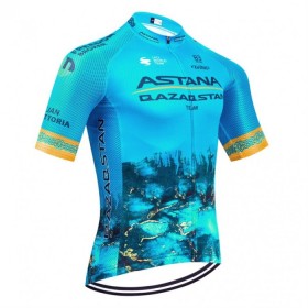 Cykeltrøje 2024 Astana Qazaqstan Blå